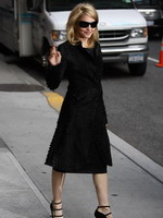 Madonna leaving the Late Show with David Letterman