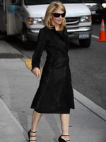 Madonna leaving the Late Show with David Letterman