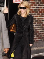 Madonna leaving the Late Show with David Letterman