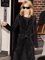 Madonna leaving the Late Show with David Letterman